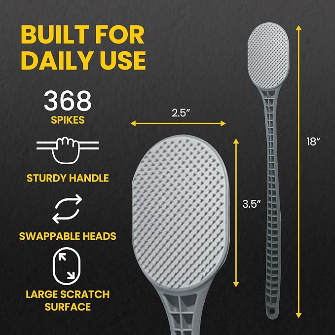 The Ultimate Back Scratcher, Scalp Massager, Back Massager & Exfoliator Large Scratch Surface, Gifts for Men Women, Itch Reliever - an All Body Scratcher Gives a Deep Soothing Scratch