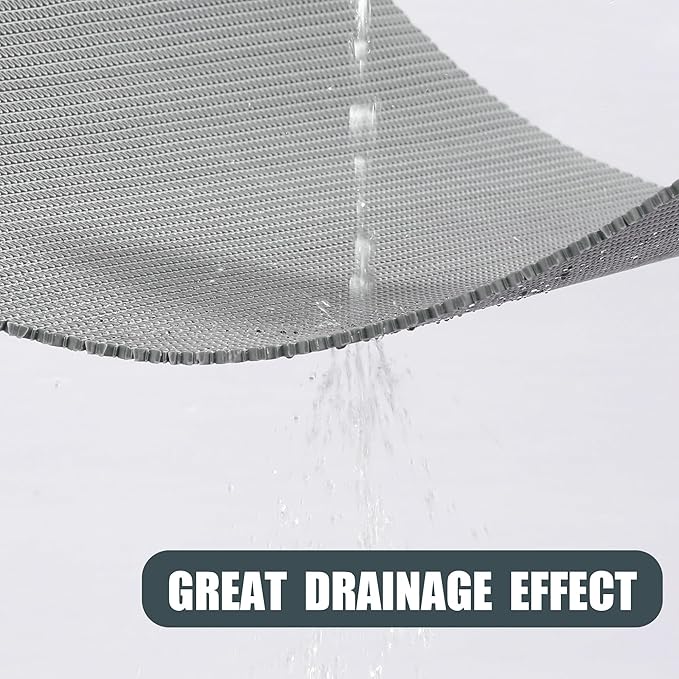47 * 32IN Extra Large Shower Mat, Anti Slip Bathtub Mat for Tub & Shower, Quick-Dry PVC Shower Stall Mat for Bathroom