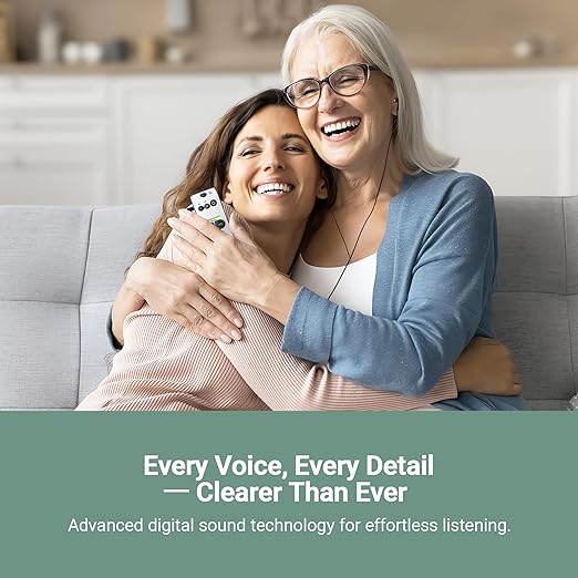 Bellman & Symfon Maxi Classic Hearing Amplifier - Assistive Listening Devices with Noise Isolation - Digital Hearing Amplifiers, Up to 150 Hours Battery Life - Listen to Conversations with Clear Sound