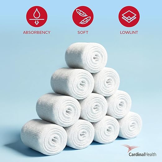 Curity Conforming Bandage, Cotton/Polyester, 1-Ply, 1" x 75", Roll Shape, Sterile, 12 Count, 1 Pack | Cotton / Polyester, Roll Shape