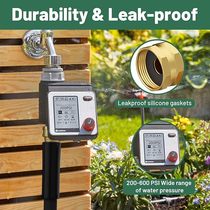 Beitopamz Short Garden Hose 1 ft x 5/8" Female to Female, Heavy Duty Small Water Hose Extender Connector, Leak-Free Connections Hybrid Rubber Leader Hose with 3/4" Double GHT Fittings, Black