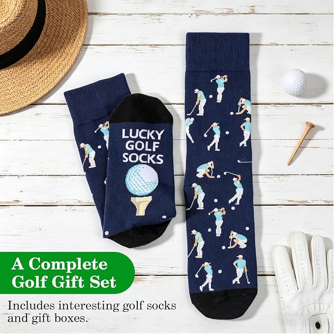 Funny Golf Socks for Men, One Size Fits Most | Hilarious Golf Gift, Great for Father's Day, Stocking Stuffers