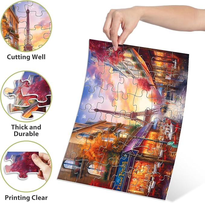 Biarek 6 Pack 36 Large Piece Puzzles for Seniors Puzzle Dementia Alzheimer's Products Activities for Elderly Adults Easy Jigsaw Puzzle Alzheimer's Gift for Patients in Nursing Home with 6 Storage Bags