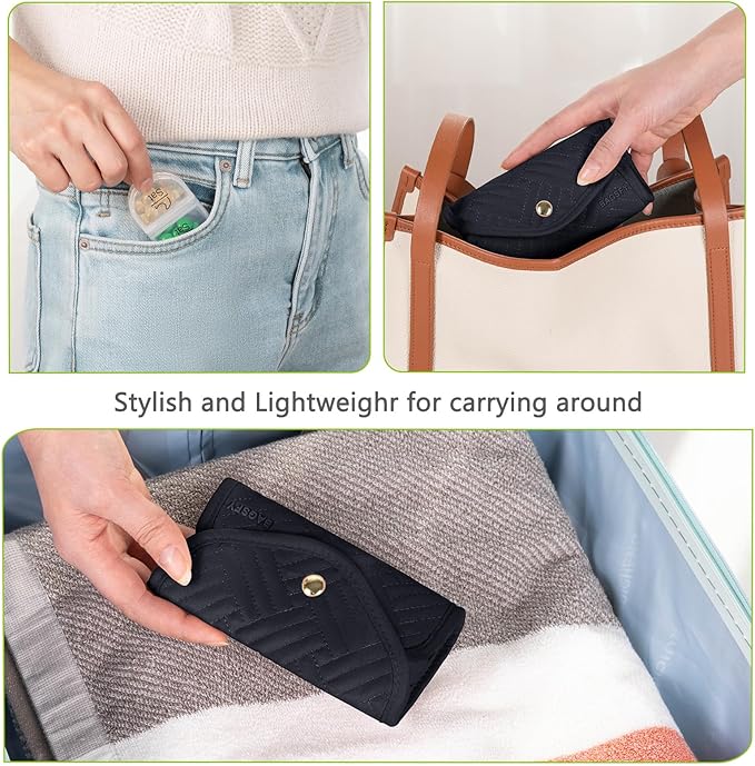 BAGSFY Weekly Pill Organizer 2 Times a Day in a Cute Fabric Pill Case, Medicine Bag, AM PM Pill Box 7 Day, Portable Medication Travel Case for Pills, Vitamins, Fish Oils, Supplements.