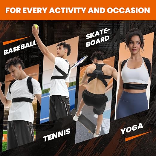 Posture Corrector for Men and Women, Breathable Back Brace, Lumbar Support, Super Lightweight Posture, Neck, Shoulders and Back, Straight Shoulders (Small)