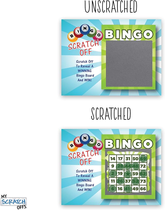 My Scratch Offs Casino Night Scratch Off Games 26 Pack, Bingo | Scratch Off Game Cards are ideal for casino party favors, supplies, fundraising, events, businesses, holidays and gatherings