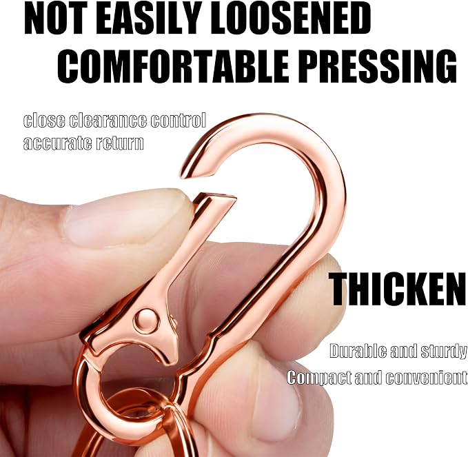 Wikavanli Metal Keychains Keyring Key Chain Ring Clip Holder Organizer for Home Car Keys Key Finder Women Men
