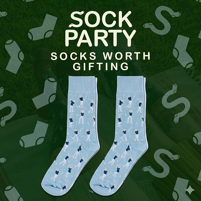 Funny Golf Socks For Men, Hilarious Golf Gift For Men, One Size 8-13