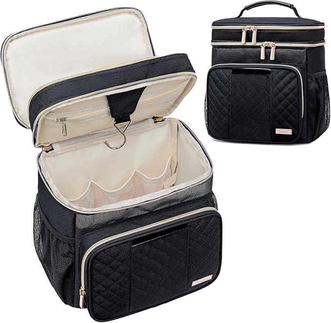 Tealari Large Toiletry Bag for Women Men,Bathroom Bag,Water Resistant Shower Bag,Makeup Bag,Portable Shower Caddy for College Dorm,Hanging Travel Toiletry Bag with Transparent Waterproof Phone Pocket