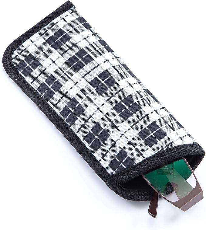 TRIUMPH VISION Reading Glasses Pouch Eyeglass Sleeve Soft Case Slim 3 Pack | Alternative to Bulky Case Lightweight，Neoprene Lined Padded Protect Optical lens Slip in, Cute Pattern Portable for Daily Use