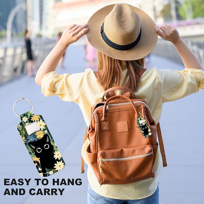 Chapstick Holder Keychain Lip Balm Holder with Clip