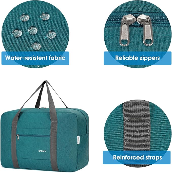 For Spirit Airlines Personal Item Bag Foldable Travel Duffel Bag Tote Carry on Luggage Duffle Overnight for Women and Men