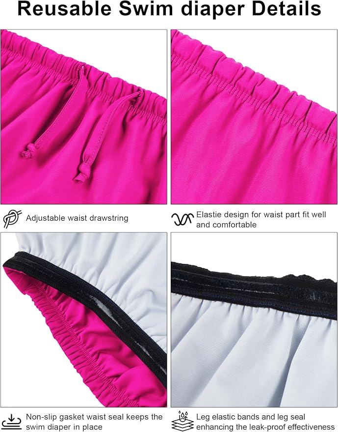 Special Needs Reusable Swim Diapers - Waterproof, Leakproof, Unisex