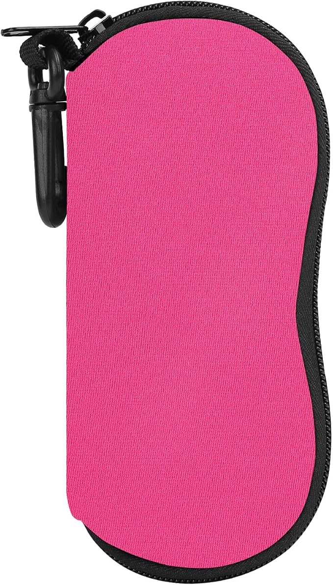 MoKo Sunglasses Soft Case Ultra Light Neoprene Zipper Eyeglass Case for Men Women