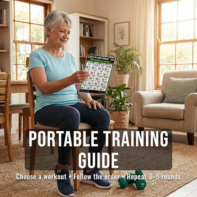 Senior Chair Strength Workout Charts | Senior Chair Strength Workout Charts with Video Support