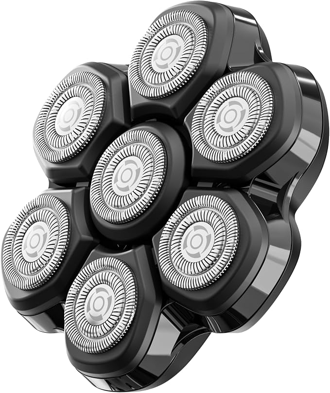 Remington Balder MAX Head Shaver for Bald Men, 7-Head Flexing Rotary Shaving System, Cordless Wet & Dry Head Razor, Waterproof, 70-Min Runtime, Rechargeable