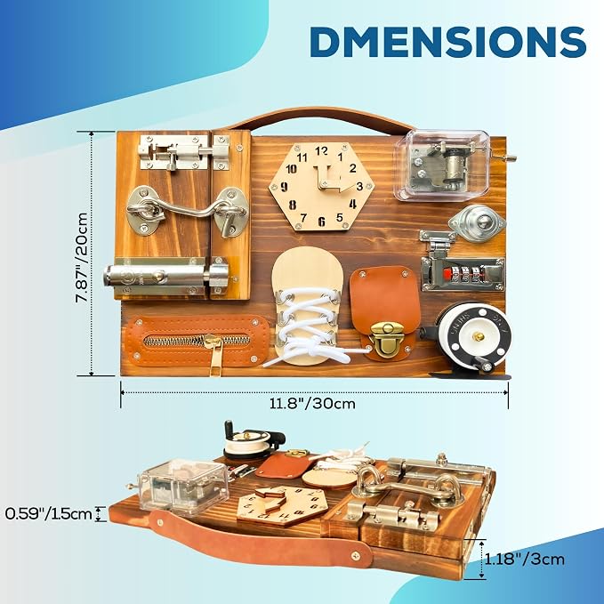 Fidget Boards for Adults with Dementia Gadgets Toys for Alzheimers Patients-Fidget Toys for Dementia Adults-Dementia Fidget Toys for Elderly-Gifts