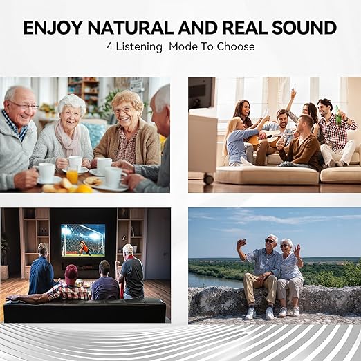 METIKO-Elclear 64-Channel Hearing Aids with AI Noise Cancellation, APP-Control, Rechargeable OTC Hearing Aid Ultralight Invisible for Seniors Adults, Silver