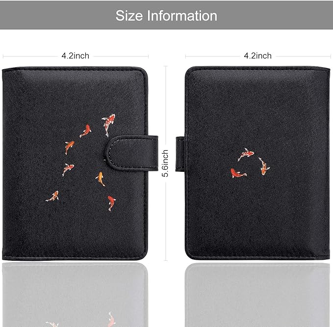 WALNEW Passport Holder for Travel, RFID Passport Wallet, Travel Essentials | PU Leather Passport Cover Case with Pen Holder, Travel Must Haves Accessories, Passport Book Holder for Women Men