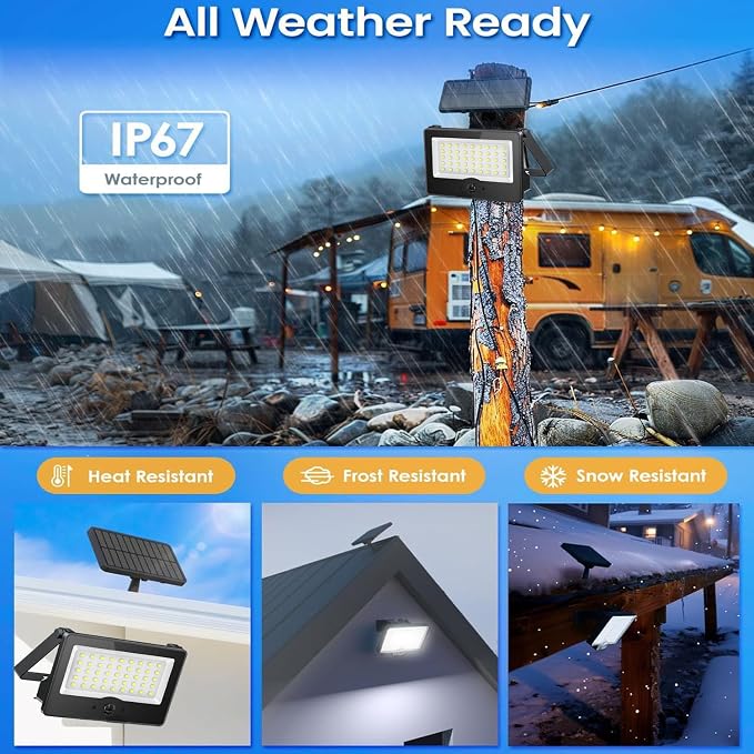 6 Pack Solar Outdoor LED Wall Lights,20W Motion Sensor Security Lights with 3 Lighting Modes Cordless LED Flood Light Solar Wall Lights Waterproof Solar Powered Lights for Wall Garden Garage