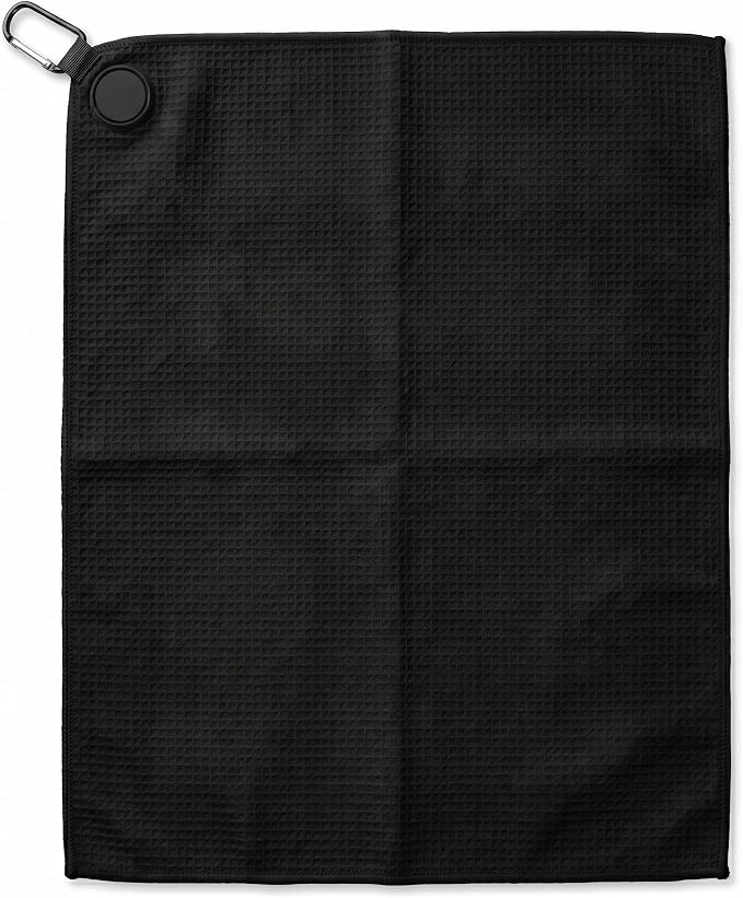 SHANKITGOLF Golf Towel Funny Microfiber with Magnetic Clip, Ball Cleaner for Clubs, Premium Cart Attachment, Golf Accessories Gift for Men, Golfers, Dad (I Like My Balls Clean)
