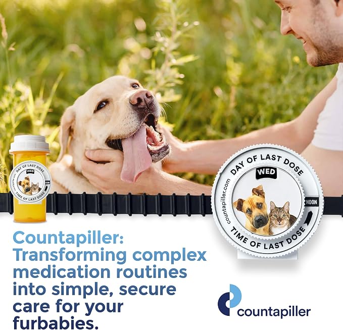 Track, Remind, & Organize Pills. Medication Compliance. Optimize Your Dosage & Stay On Top of Prescriptions AM/PM - Daily & Hourly (Pets) Pill Medication Organizer Tracker
