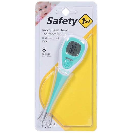 Safety 1st Rapid Read 3-in-1 Thermometer,Aqua,Size,(Pack of 2)