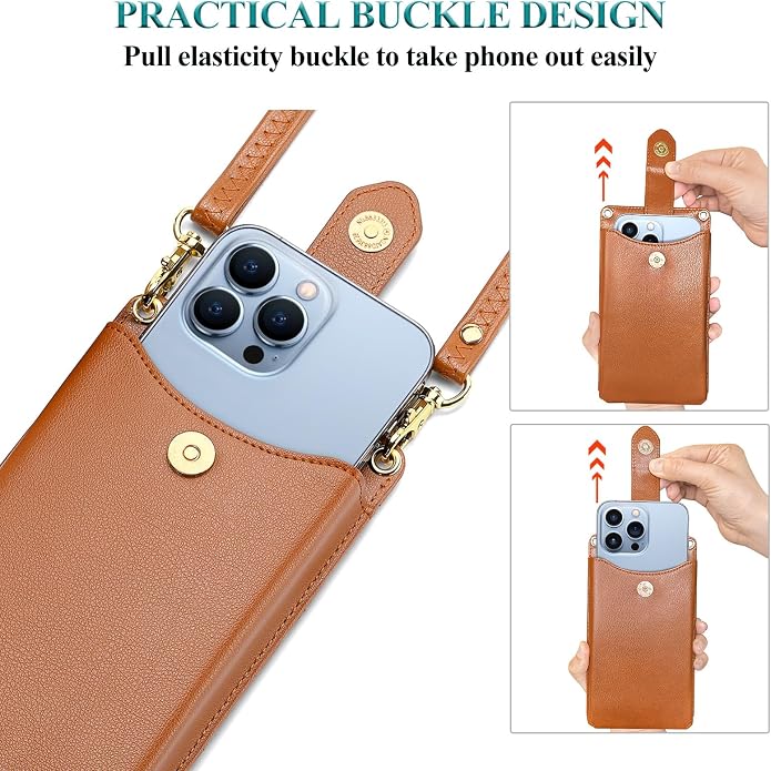 Peacocktion Small Crossbody Cell Phone Purse for Women, Lightweight Mini Small Crossbody Bags for Women with Card Slots