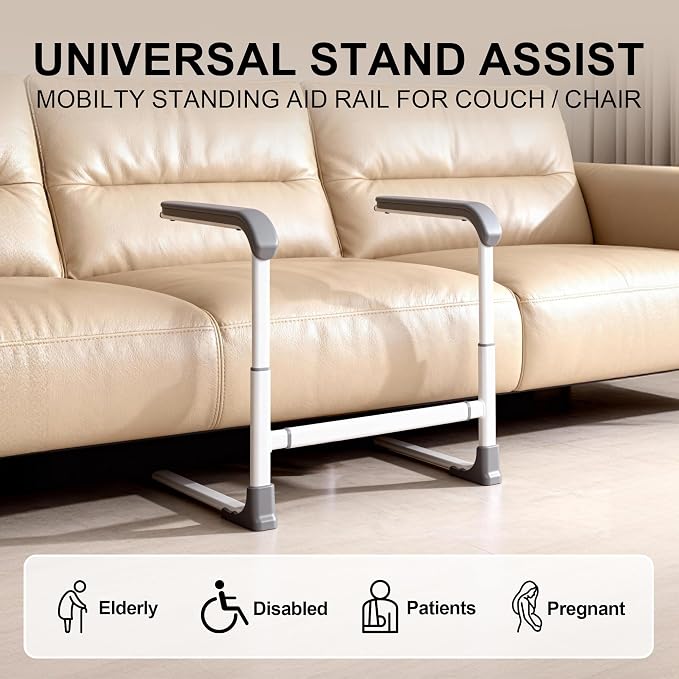 Couch Stand Assist Aid for Elderly, Help Get Up Out from Chairs for Seniors | Adjustable Height and Width