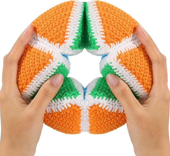 Tactile Turn Toy for Dementia Sensory Fidget Toy for Alzheimer Dementia Fidget Toys for Elderly Anti-Stress Soft Comfort Crochet Product Montessori Favors for ADHD Relief Christmas Birthday Gifts