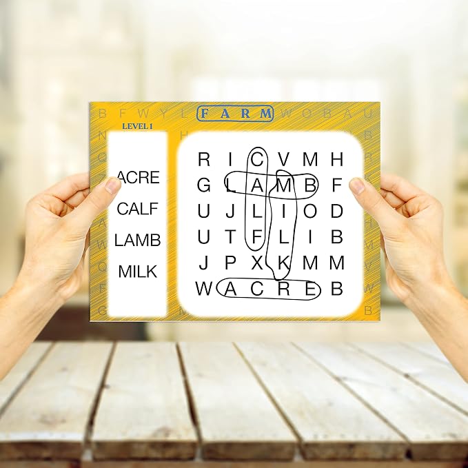 Keeping Busy Word Search 1 Dementia Activities for Seniors | Alzheimer Products for Elderly Patients | Fun Memory Game Toy & Cognitive Brain Puzzle for Senior Citizens w/Memory Loss or Alzheimers