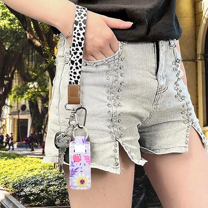 Chapstick Holder Key Chain Lipstick Holder Lip Balm Holder Keychain | Stocking Stuffers Gift, Compatible with Chapstick, Lip Balm and Lipstick, Bag Charm Accessories, Gifts for Women Friend