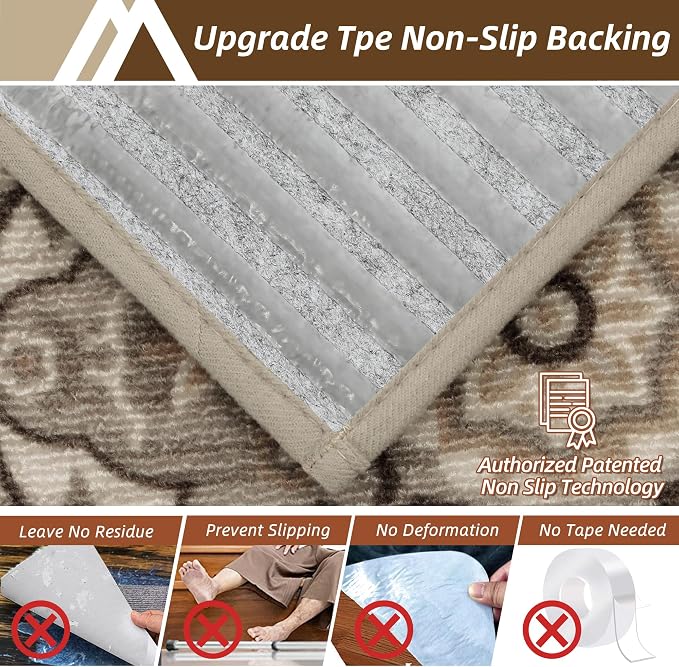 COSY HOMEER Stair Treads for Wooden Steps Non Slip Washable 8" X 30" 4pcs | Self Adhesive,Peel and Stick,Soft Carpet Stair Treads for Kids,Elder,Pet,Residue Free,Reusable Stair Runner,Multi-Surface Use