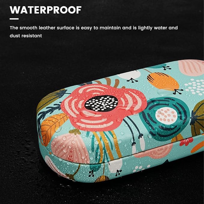 molshine Hard Shell Sunglasses Case,Classic Large Glasses Case for Women Men,Sunglass Eyeglasses
