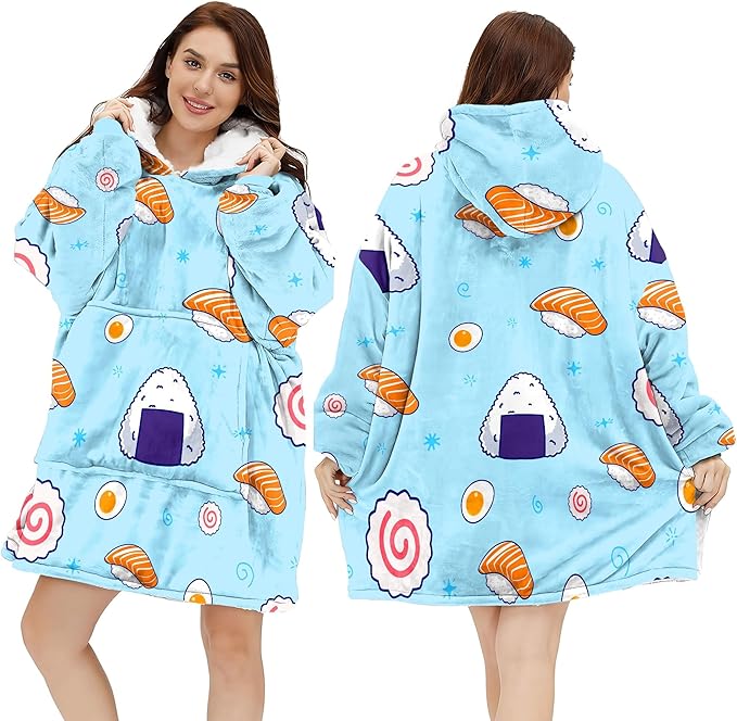 Wearable Blanket Hoodie For Mom Wife Best Ever Hoodie- Christmas Gift From Husband Daughter Anniversary Birthday