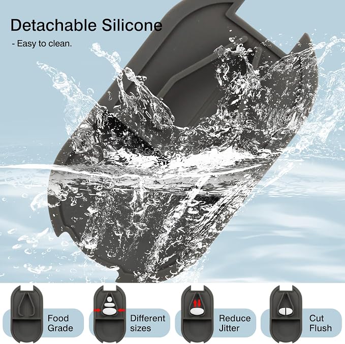 Pill Cutter & Splitter & Organizer – Accurately Cuts, Stores Pills with Detachable V-Shaped Silicone Slot, Portable & Easy to Clean
