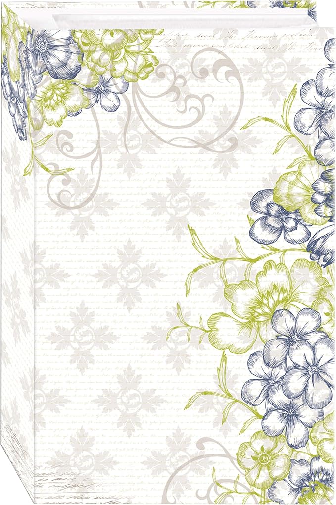 3-Ring Photo Album 504 Pockets Hold 4x6 Photos, Cobalt Breeze Design