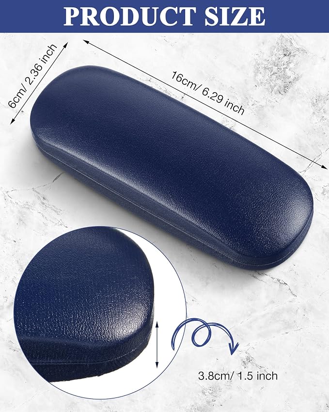 Frienda 3 Pieces Hard Shell Glasses Case Eyeglass Case Protective Sunglass Holder with Cleaning Cloth for Men Women Unisex