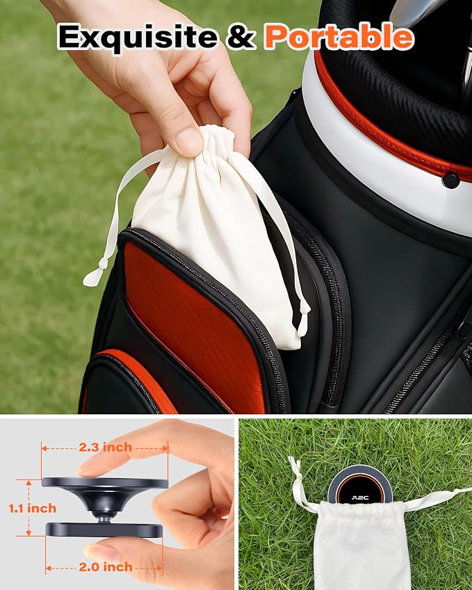 A2C Alloy Magnetic Golf Cart Phone Holder, Unique Golf Accessories for Men | Golf Gift for Men Dad Father Husband Women Golfers, Golf Accessories Essentials Gadgets Gear Stuff Fits EZGO Club Car Yamaha
