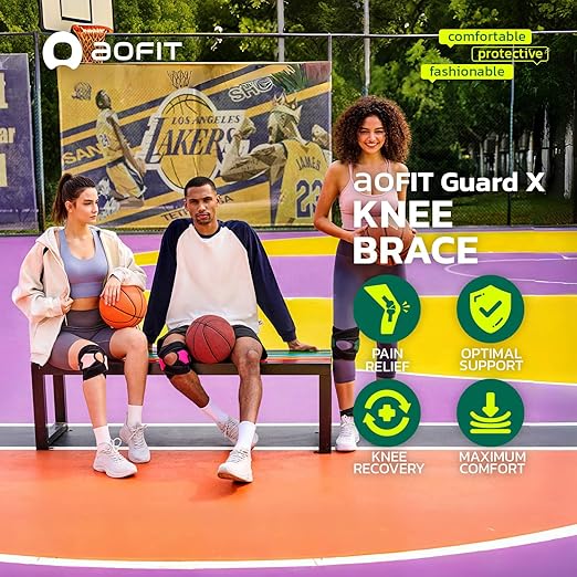Knee Brace for Women& Men (1 Pair), Knee Braces Wrap Adjustable Compression Sleeve Knee Support with Memory Stabilizers,Knee Support for Knee Pain Relief Meniscus Tear Green M