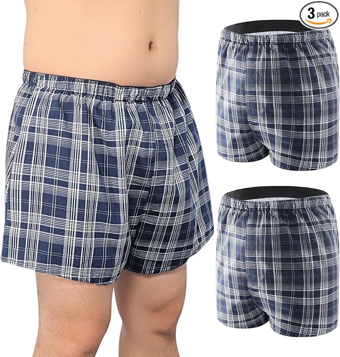 Washable Mens Incontinence Underwear for Light Leaks (Bladder & Bowel) | Front-to-Rear Absorbent Protection, Discreet Leak-Proof Boxer Briefs, Loose Fit, Reusable, Waterproof, Open Fly, 2-Pack, S