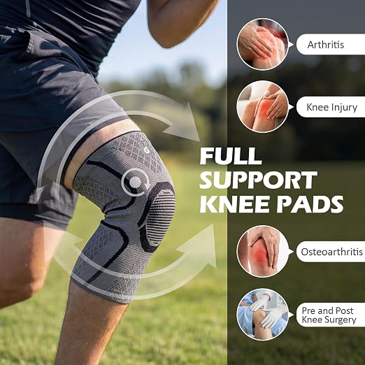 GOOGAH Knee Compression braces 1-Pack - Pain Relief Support for Arthritis, ACL & Meniscus Tears | Breathable Nylon Knee Sleeves for Men & Women | Sizes XXS-2XL