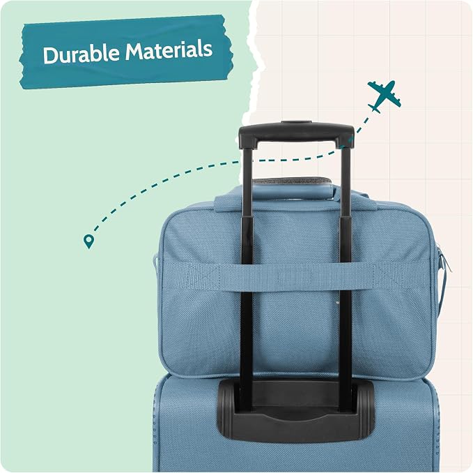 U.S. Traveler Rio 14" Travel Tote Bag, Lightweight 1200D Carry-On Bag for Women & Men