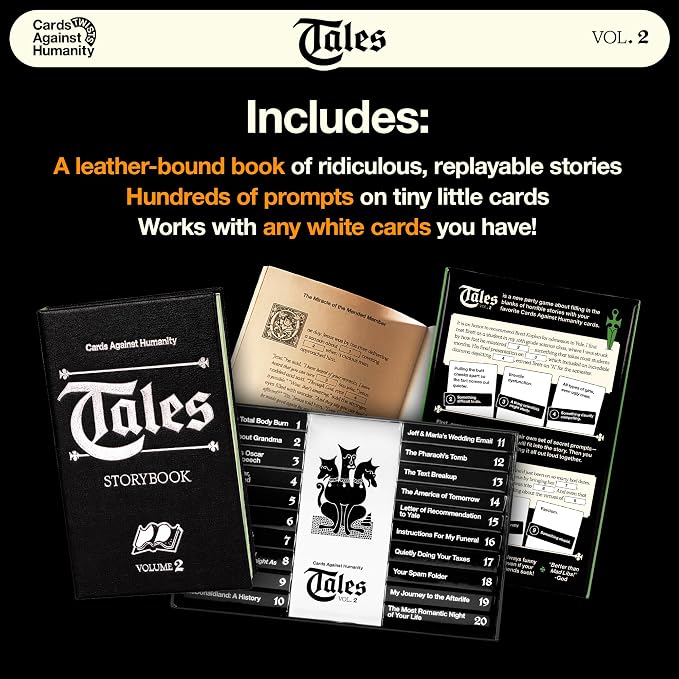 Cards Against Humanity Tales Vol. 2 • A New Twist on The Classic Adult Party Game • Fill in The Blanks of Horrible Stories with Your Cards