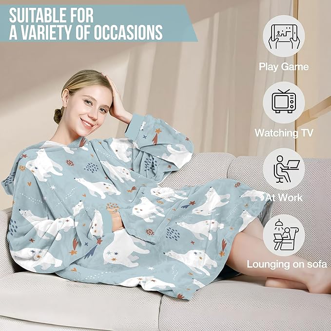 Wearable Blanket Hoodie For Mom Wife Best Ever Hoodie- Christmas Gift From Husband Daughter Anniversary Birthday