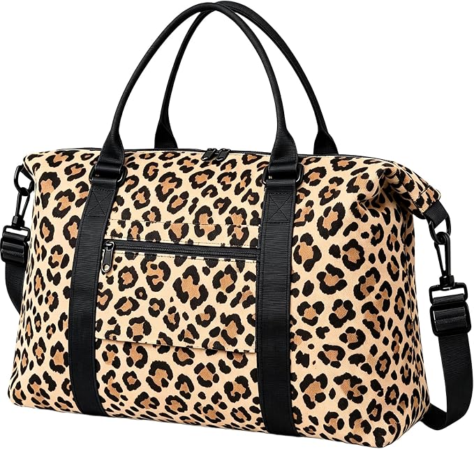 TOPBAG Travel Duffle Bag, Waterproof Weekender Carry On Tote Bags for Women, Sport Gym Bag for Men, Hospital Bag for Labor and Delivery, Overnight Luggage Bag with Trolley Sleeve Coral Pink