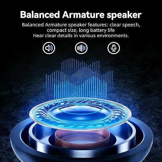 OTC Hearing Aids for Seniors-16 Channel Rechargeable Invisible ITE Hearing Aid with One-Button Operation, Noise Reduction, 3 Listening Modes, 4 Volume Levels, LED Digital Display, Long Battery Life, Easy to Use for Elderly Adults& Anti-Whistling Comfor...