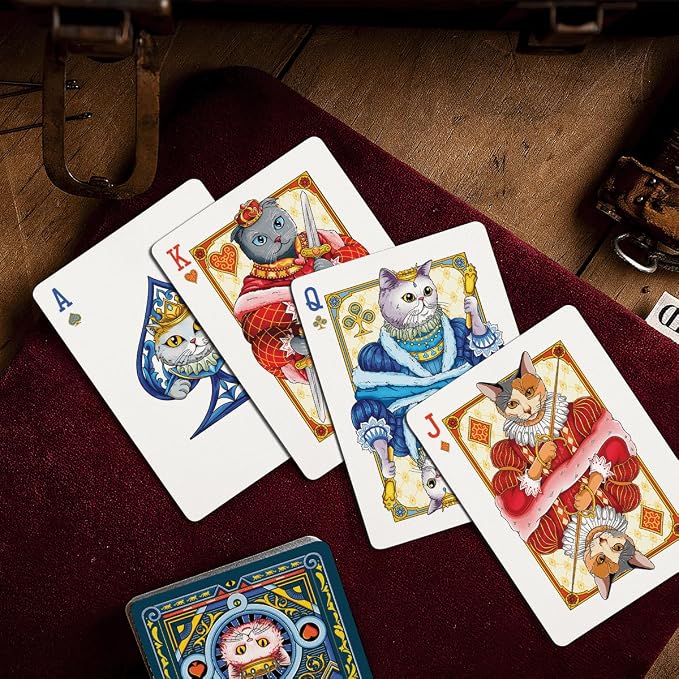 99FOX Noblific Cats Playing Cards for Adults Teens Friends Family Animal Lovers Gifts