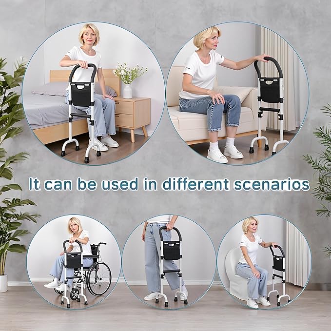 Stand Assist Updated-Mobility Standing Aid Rail for Couch, Chair, Bedside, Toilet. Assistance Handle for People with Limited Mobility. Safety Grab Bar for Standing, Walking, Up and Down The Stairs