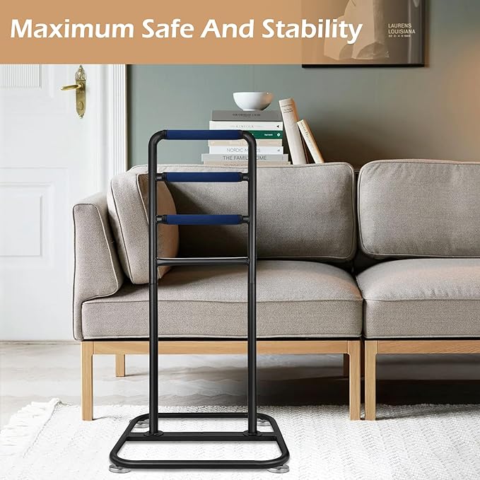 Montex Stand Assist Aid for Elderly, Chair & Couch Stand Assist Bar, 19''x17''x40'' Standing Aids & Supports with Non-Slip Covers, Mobility Standing Aid Rail for Couch (Hollow Base)